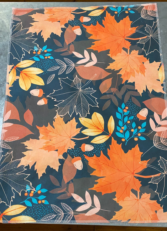 Tea Towel in "Earthy Autumn Leaves"