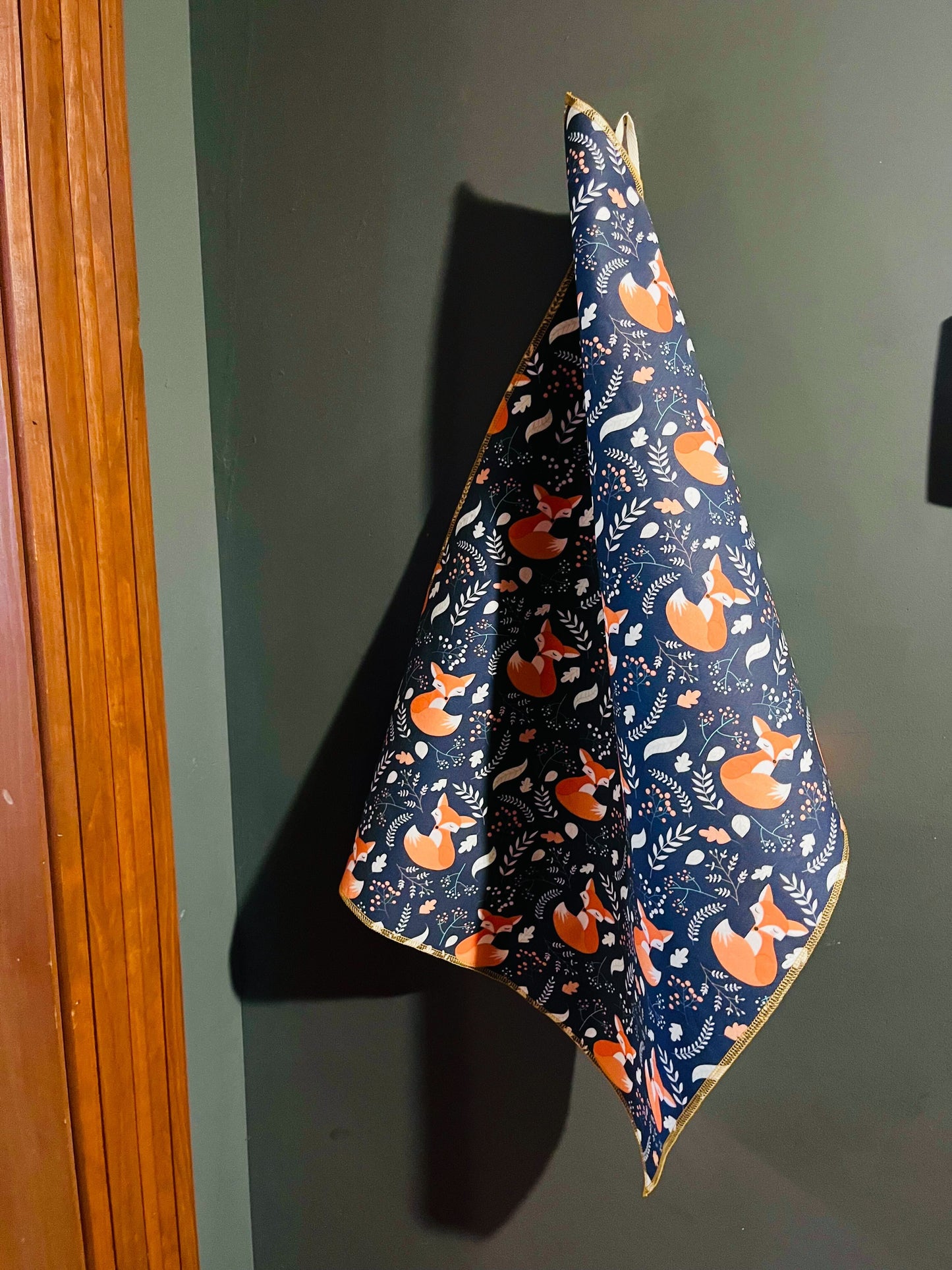 Tea Towel in "Sleepy Foxes"