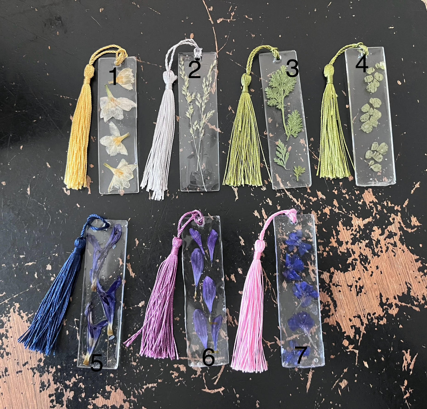 Resin Botanical Bookmarks -small