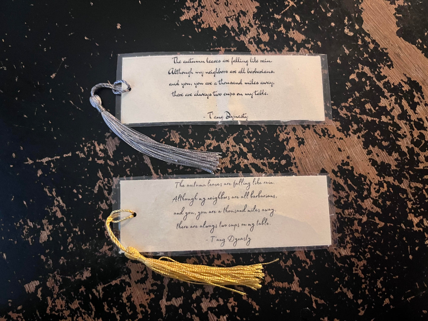 Autumn Paper Botanical Bookmarks