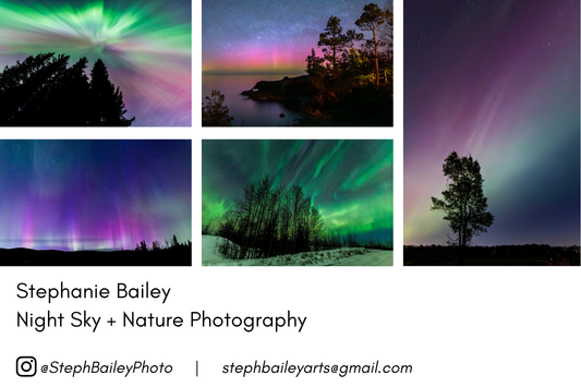 Aurora postcard set of 5 (Bailey)