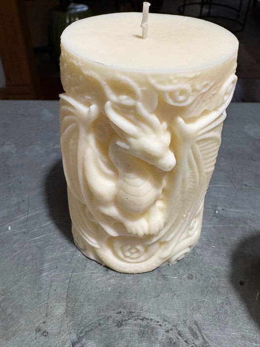 Double dragon candle (unscented)