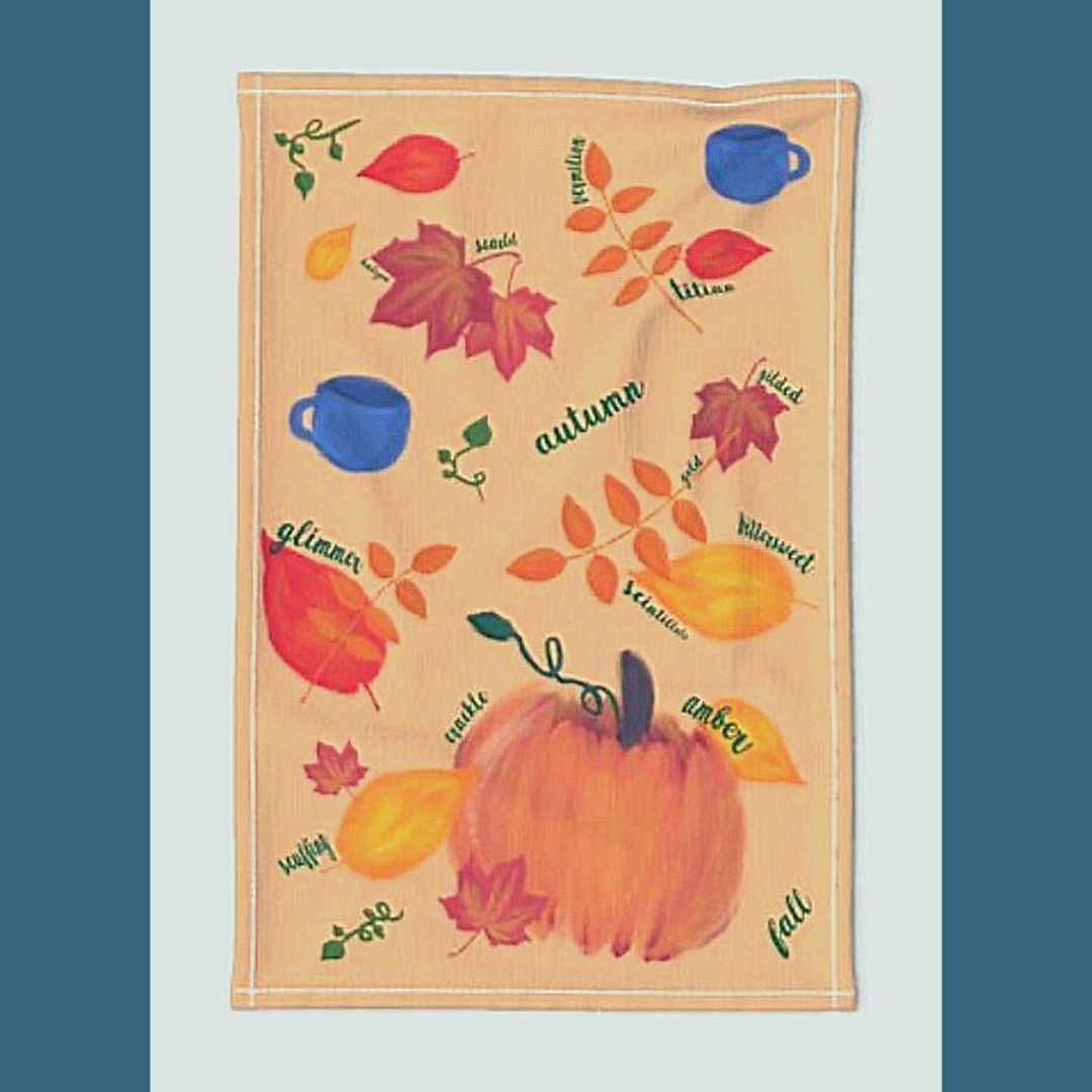 Tea Towel in "Autumn Logophile"