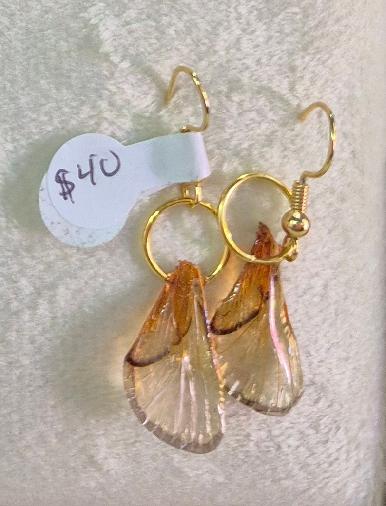 Cicada wing earrings (set 2)