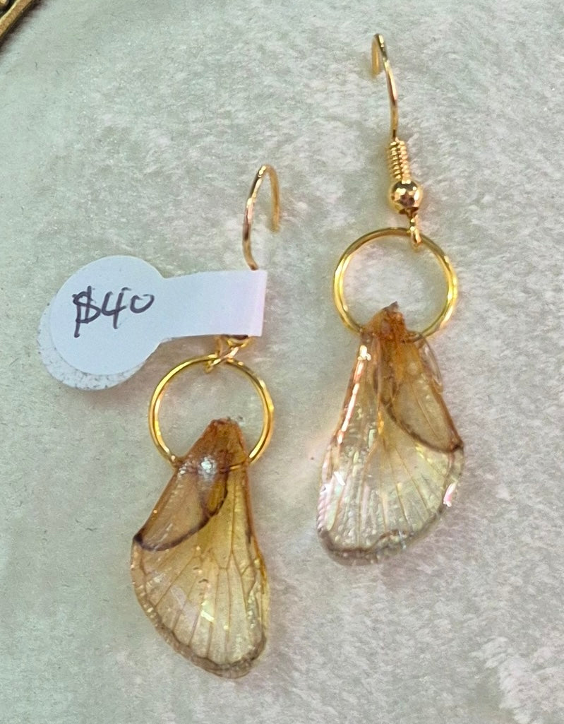 Cicada wing earrings (set 1)