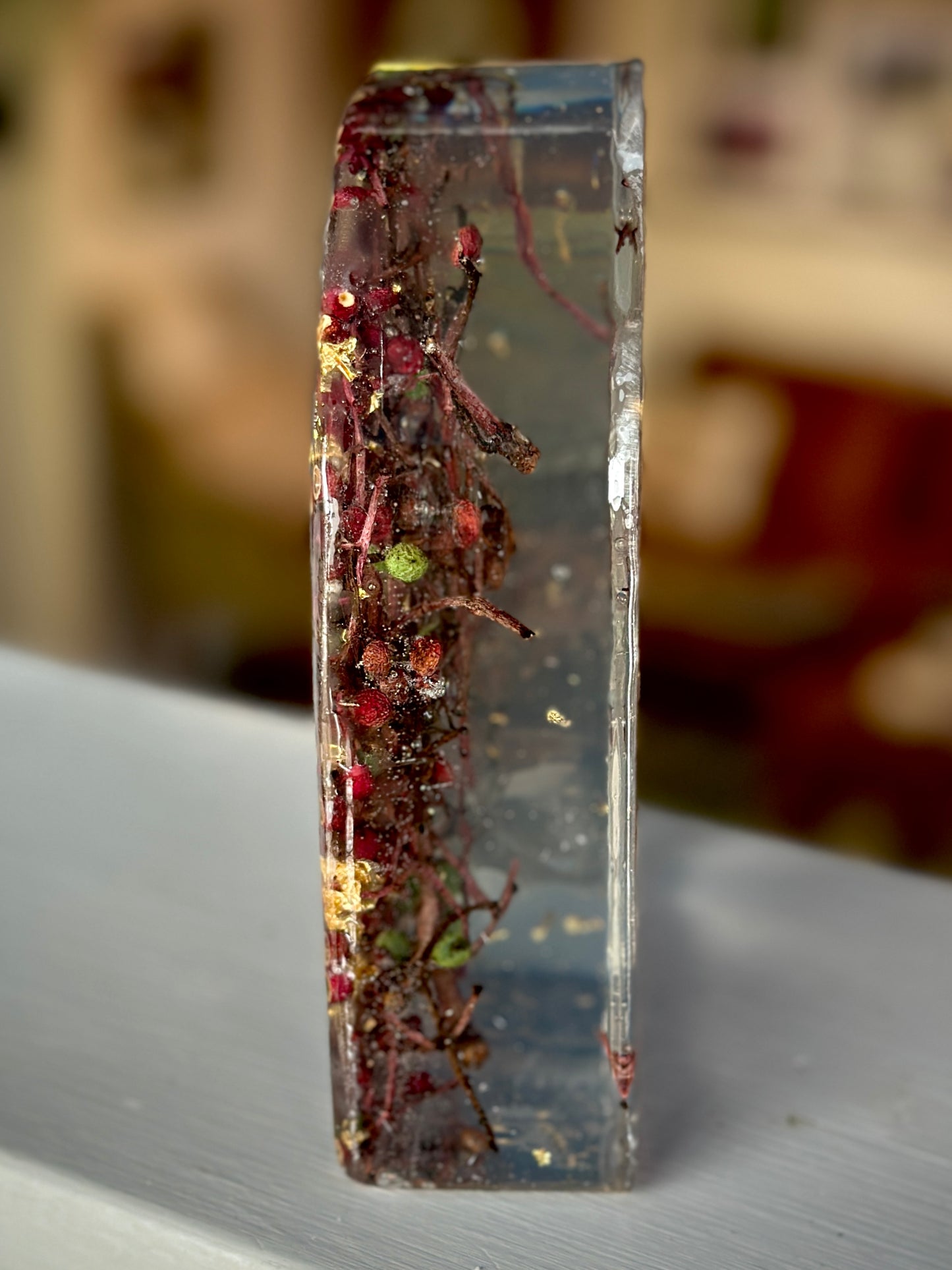 Botanical and gold resin arch
