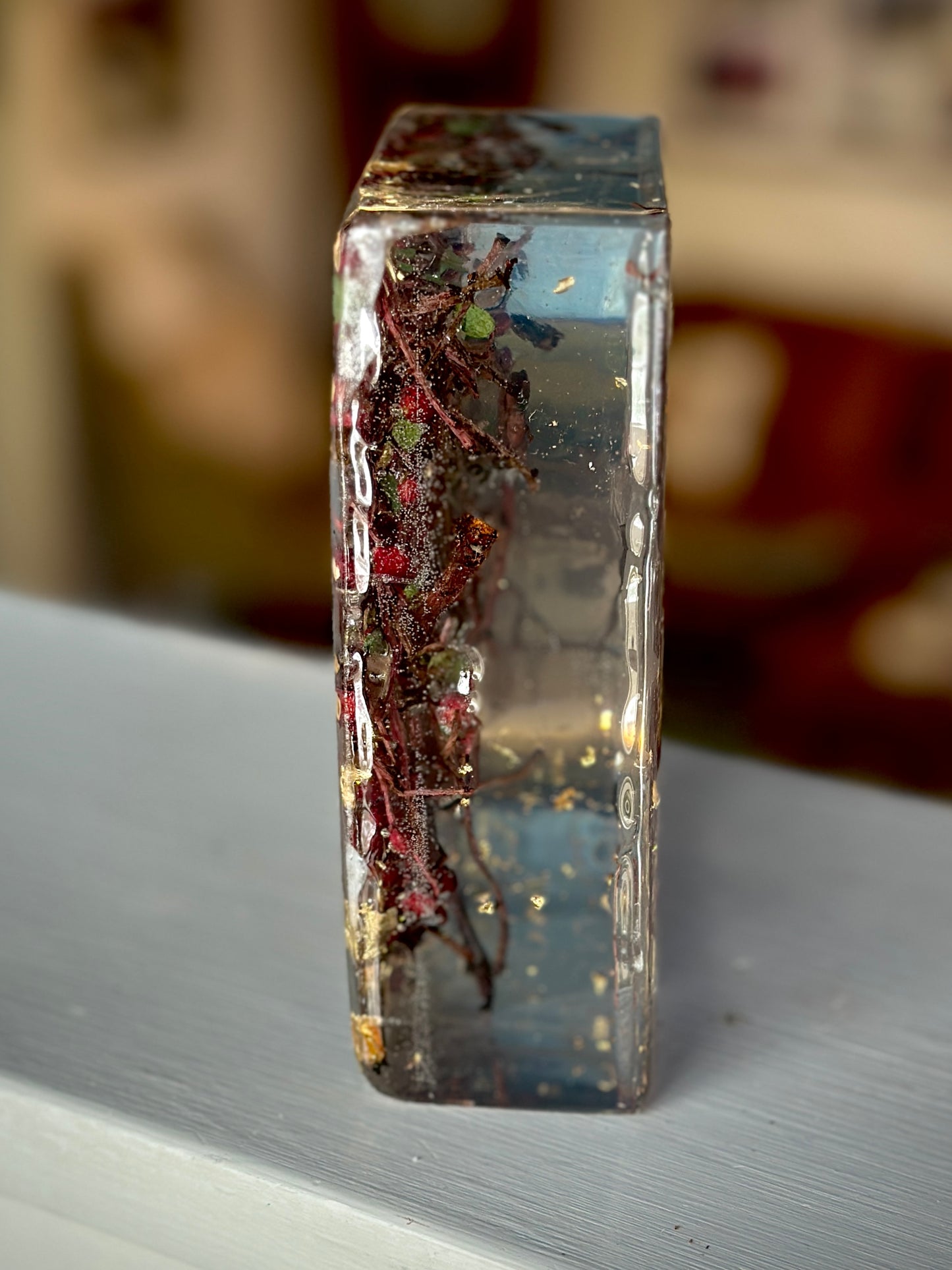 Botanical and gold resin arch