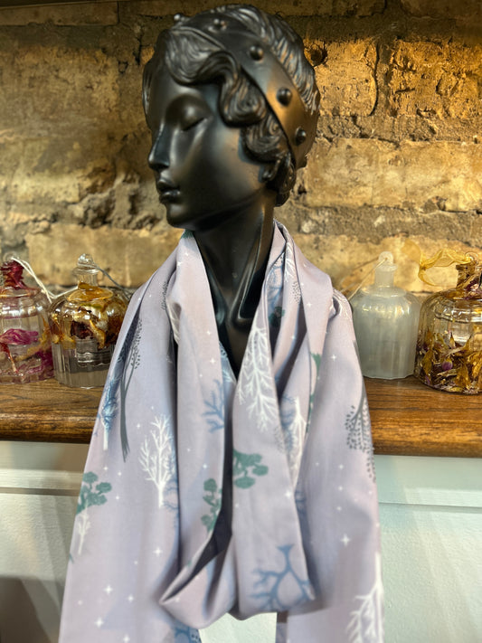 Handmade Scarf - Starry Woods