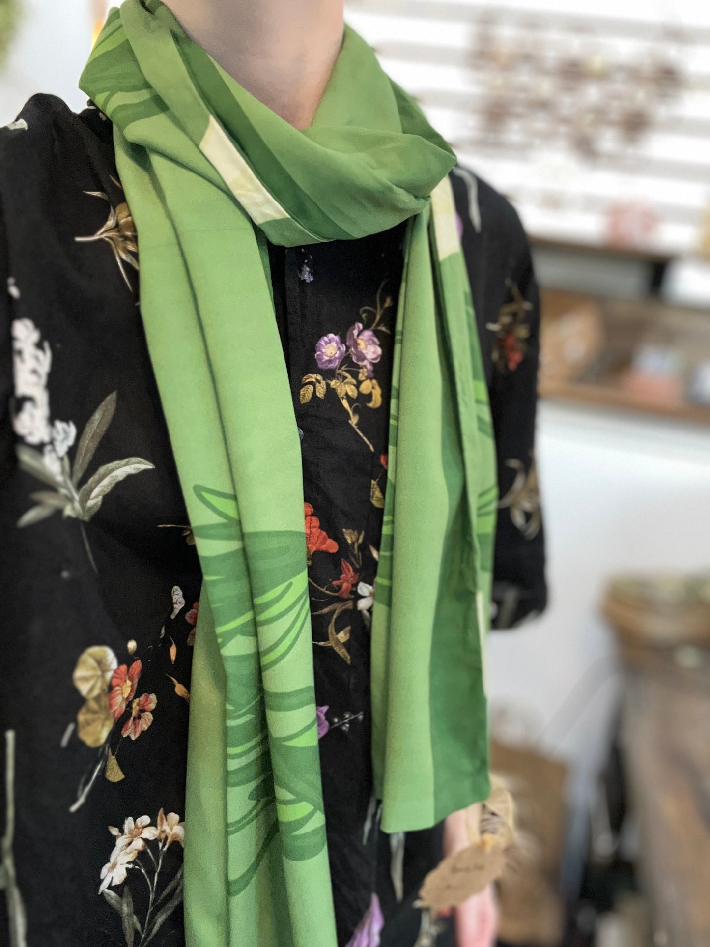 Handmade Scarf - Paperwhites