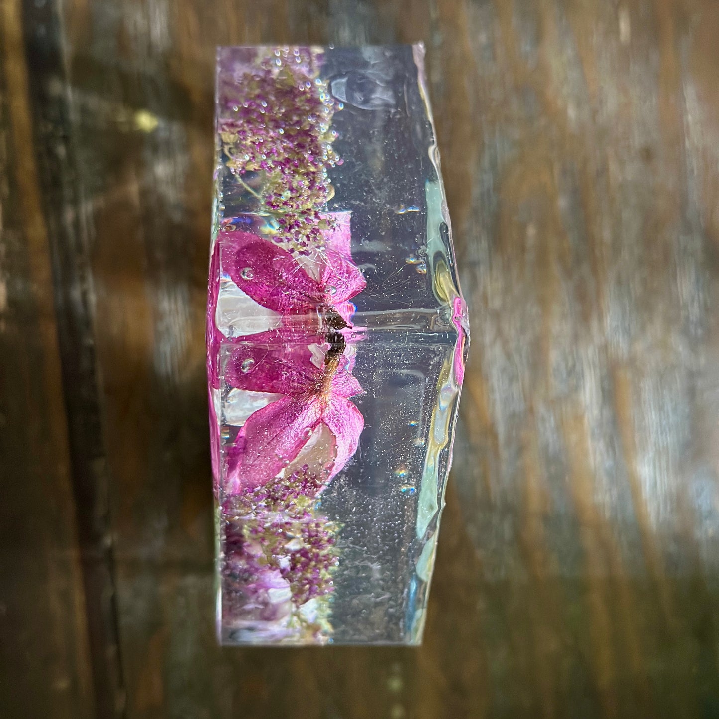 Mixed dahlia resin house