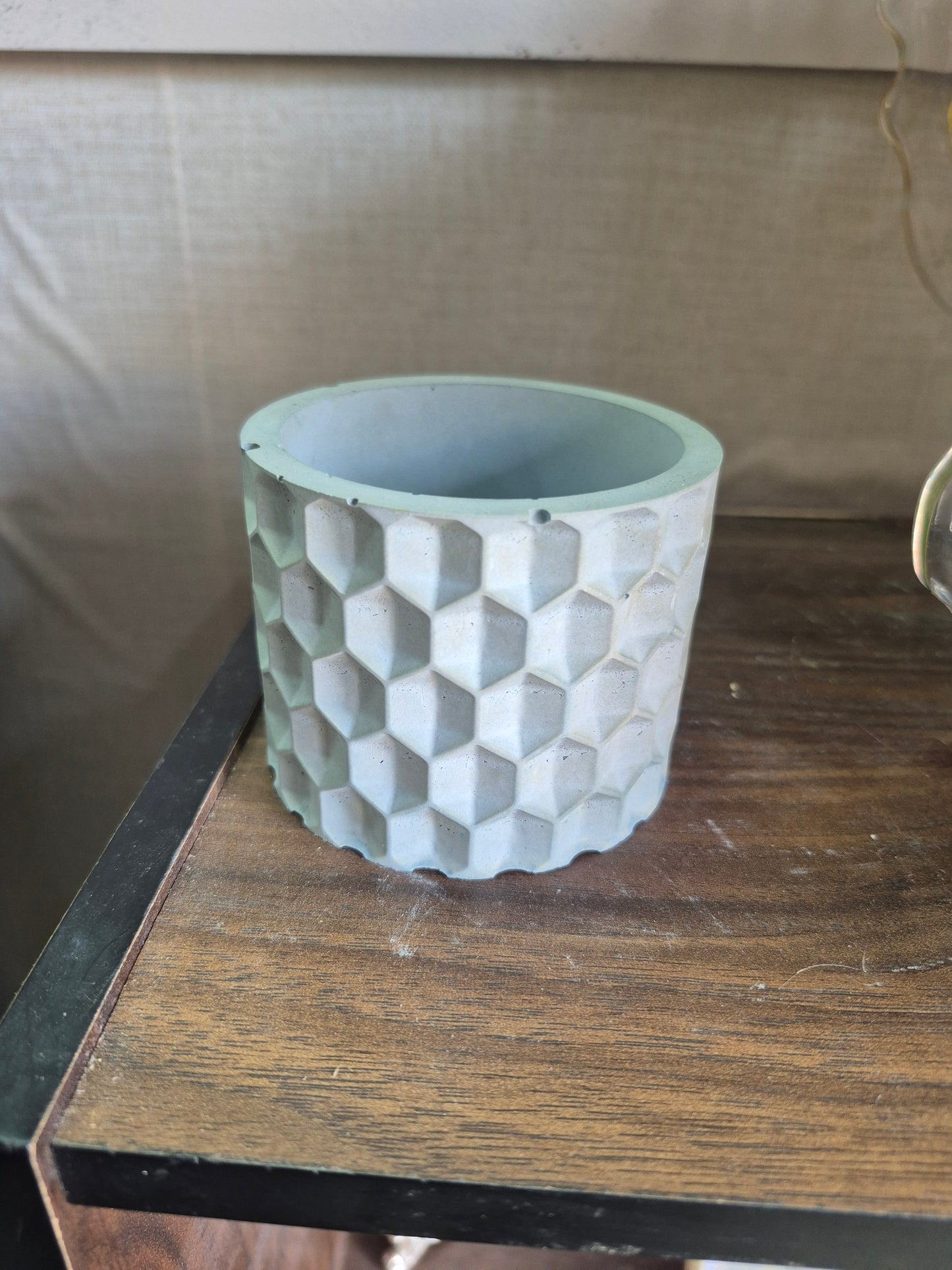 Cement Honeycomb pot (small)