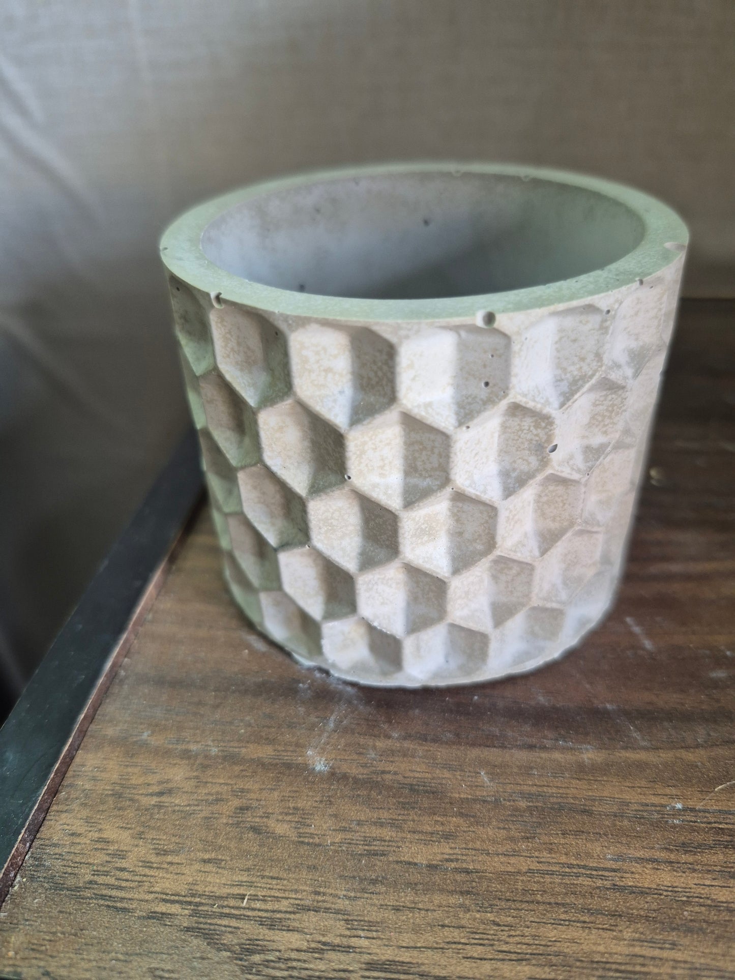 Cement Honeycomb pot (small)