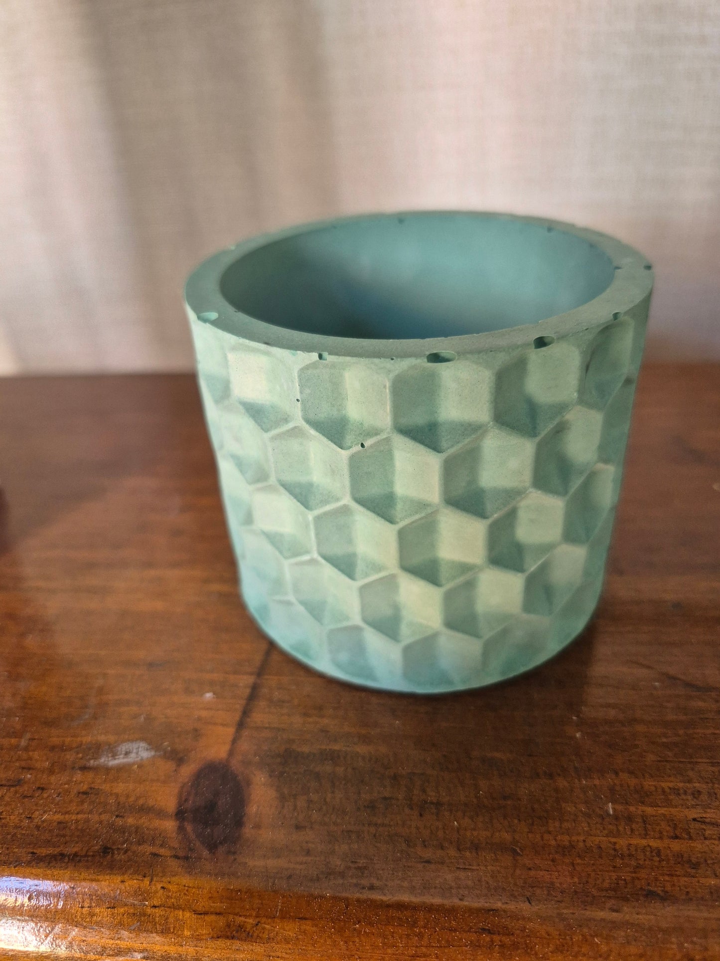 Cement Honeycomb pot (small)