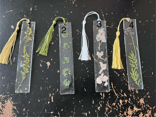 Resin Botanical Bookmarks -Large