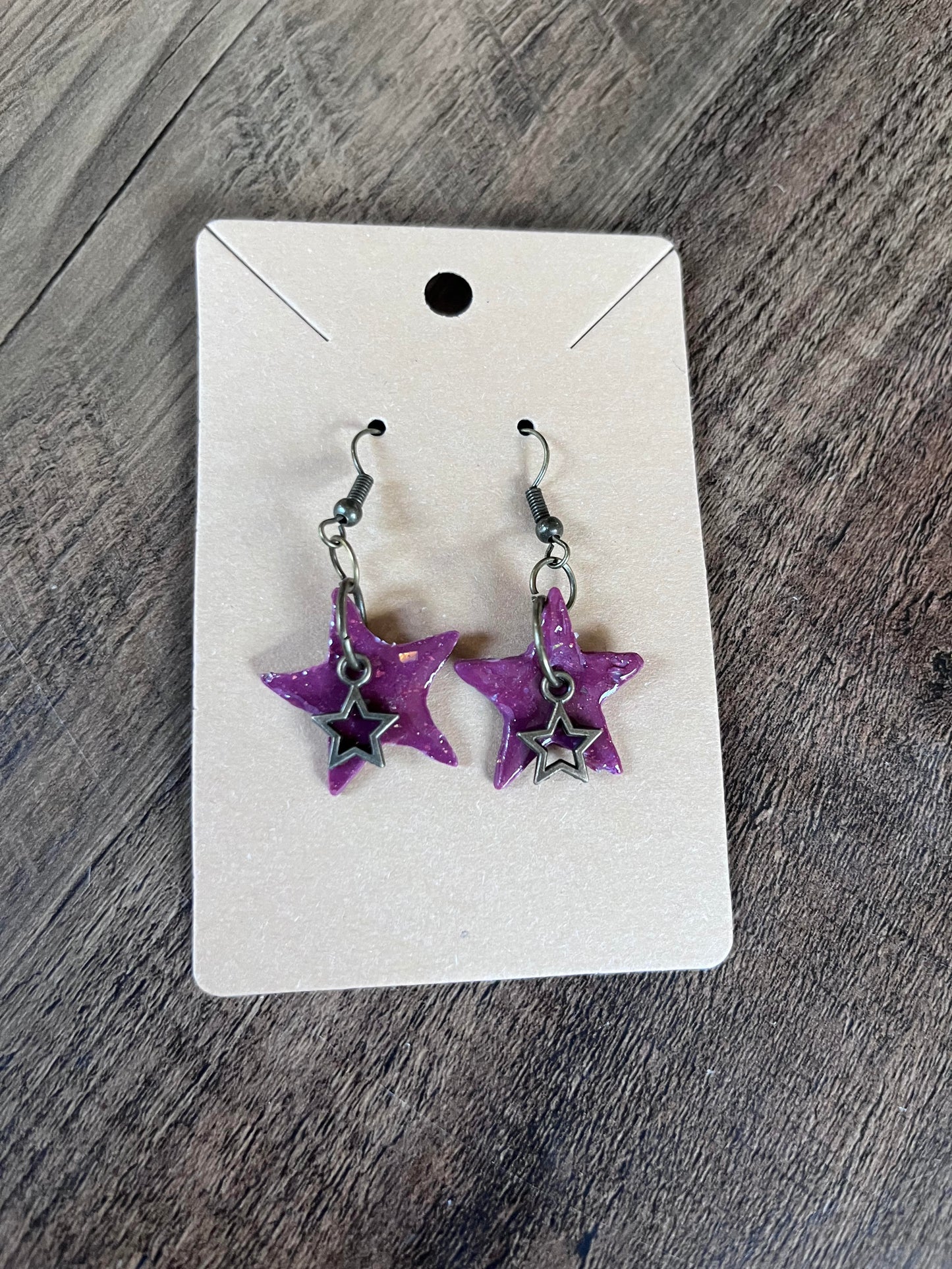 Clay Jewelry in "Burgundy Star" Collection