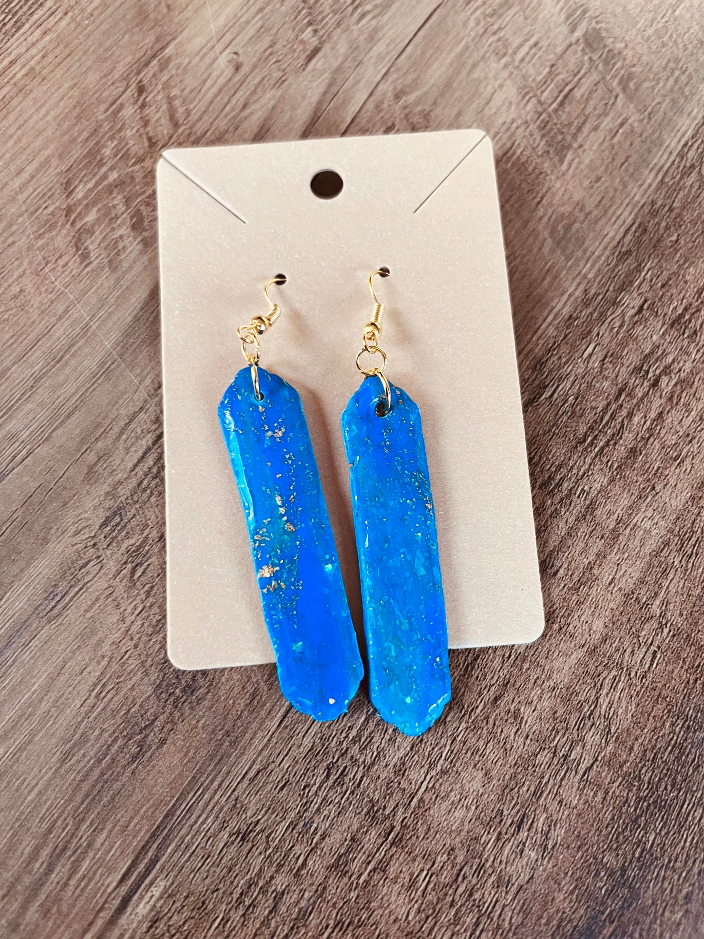 Clay Earrings in "Ocean Shimmer" Design