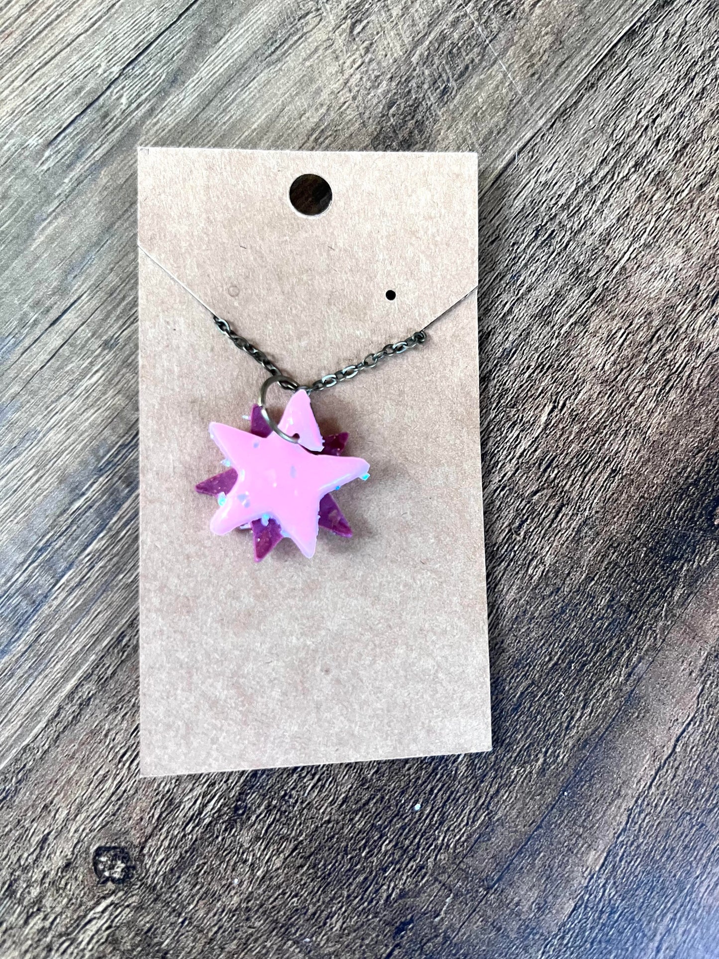 Clay Jewelry in "Pink Star" Collection