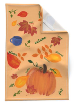 Tea Towel in "Autumn Logophile"
